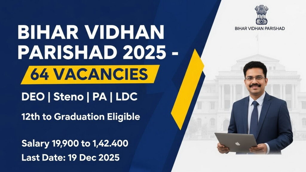 Bihar Vidhan Parishad Recruitment 2025