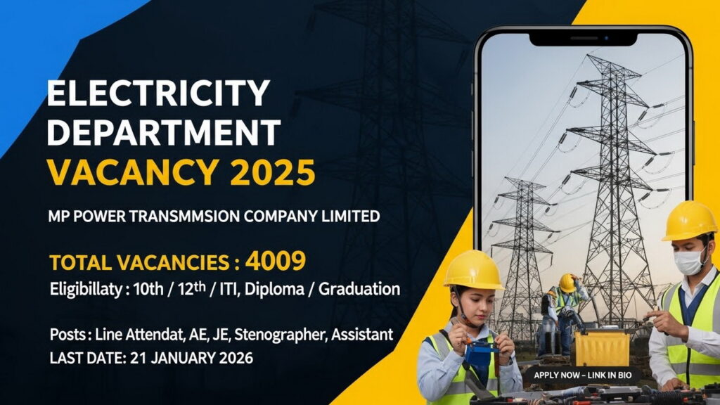 Electricity Department Vacancy 2025