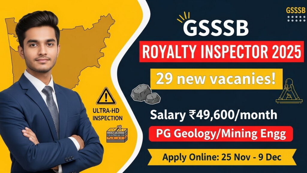 GSSSB Royalty Inspector Recruitment 2025