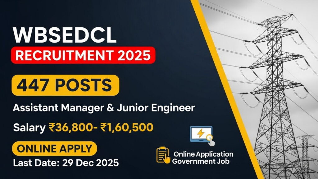 WBSEDCL Recruitment 2025