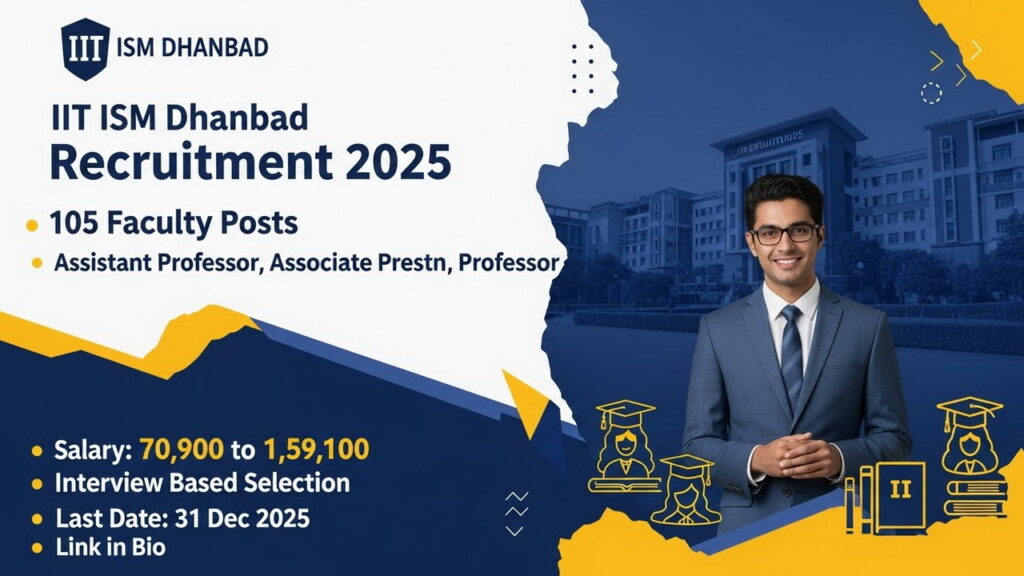 IIT ISM Dhanbad Recruitment 2025