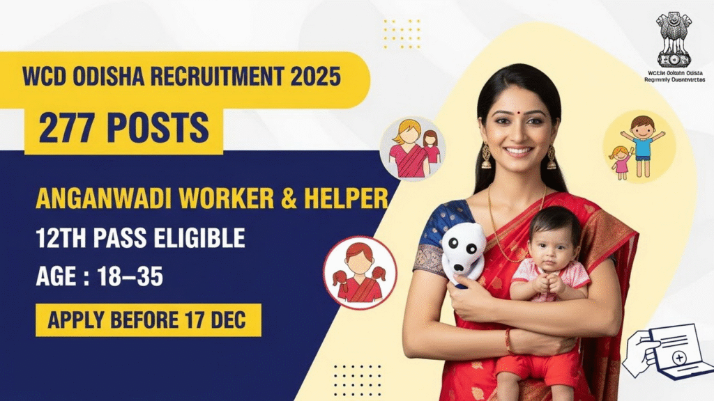 WCD Odisha Recruitment 2025